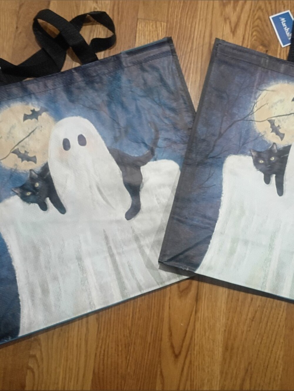 T.J.Maxx Ghost and Cat Reusable Tote Bag - Black (2)